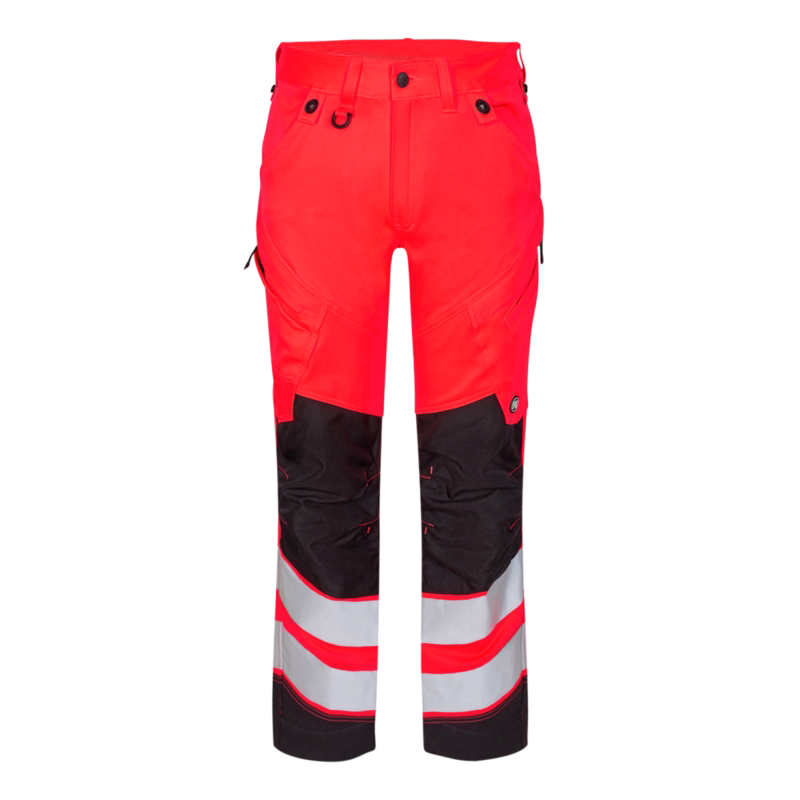 Arbejdsbuks Hi-vis 2544 Rød/sort, str. 80