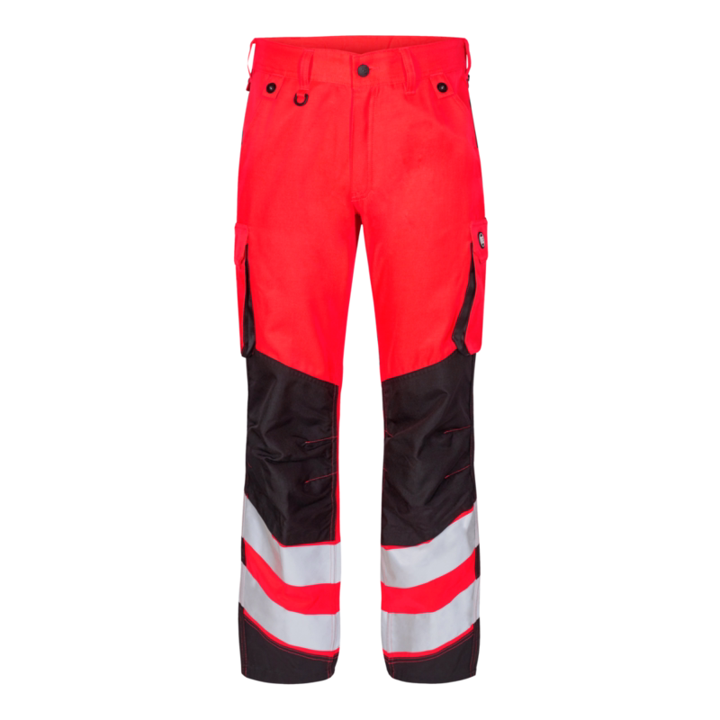 Arbejdsbuks Hi-vis 2545 Rød/sort, str. 80
