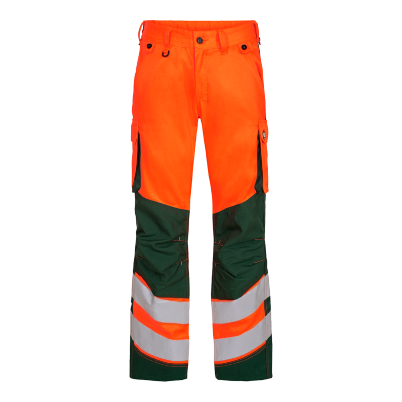 Arbejdsbuks Hi-vis 2545 Orange/grøn, str. 76