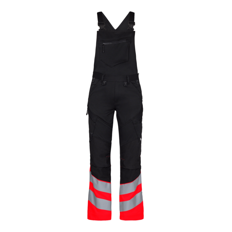 Overalls Hi-vis 3546 Sort/rød, str. K88