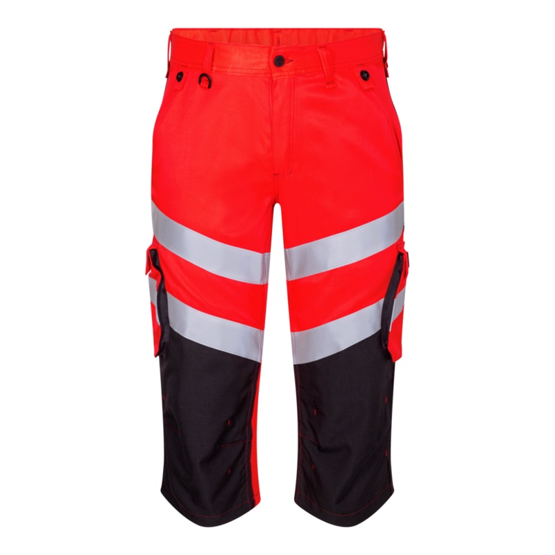 Knickers Hi-vis 6544 Rød/sort, str. 116