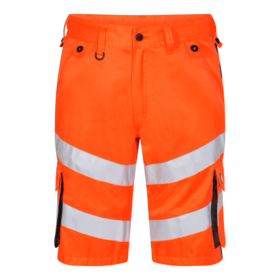 F. Engel - Arbejdsshorts Hi-vis 6545 Orange/antrazitgrå