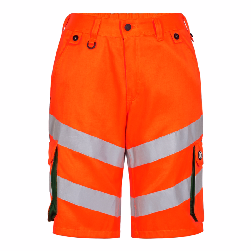 Arbejdsshorts Hi-vis 6545 Orange/grøn, str. 120
