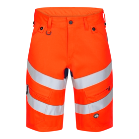 F. Engel - Arbejdsshorts Hi-vis 6546 Orange/blue ink
