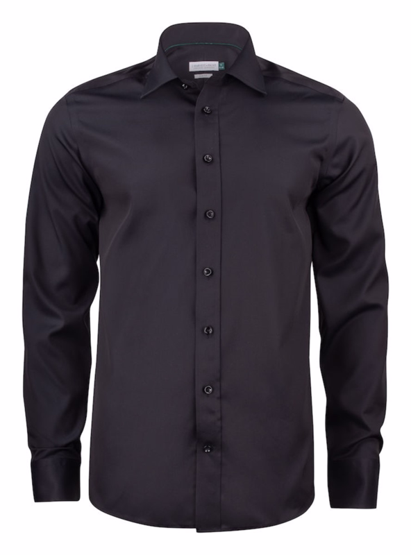 Skjorte Green Bow 2900102 Slim Black, str. S