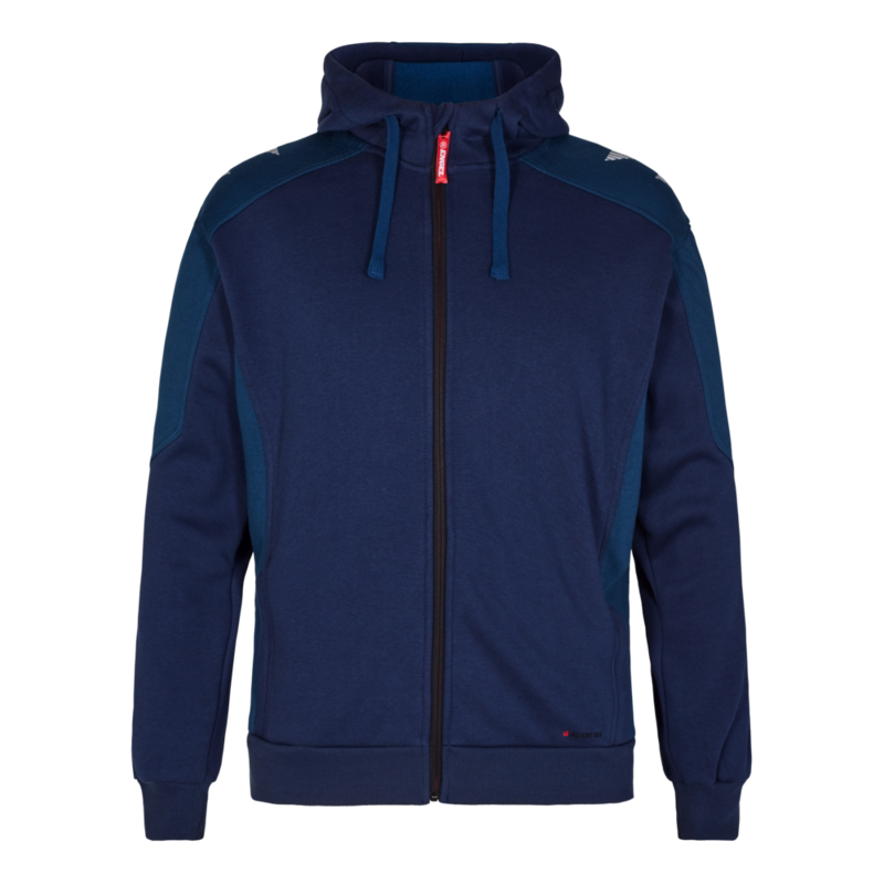 Hættetrøje m/lyn 8820 Blue Ink/Dark Petrol, str. 5XL