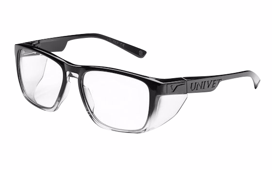 Sikkerhedsbrille 571 uden styrke, sort/klar