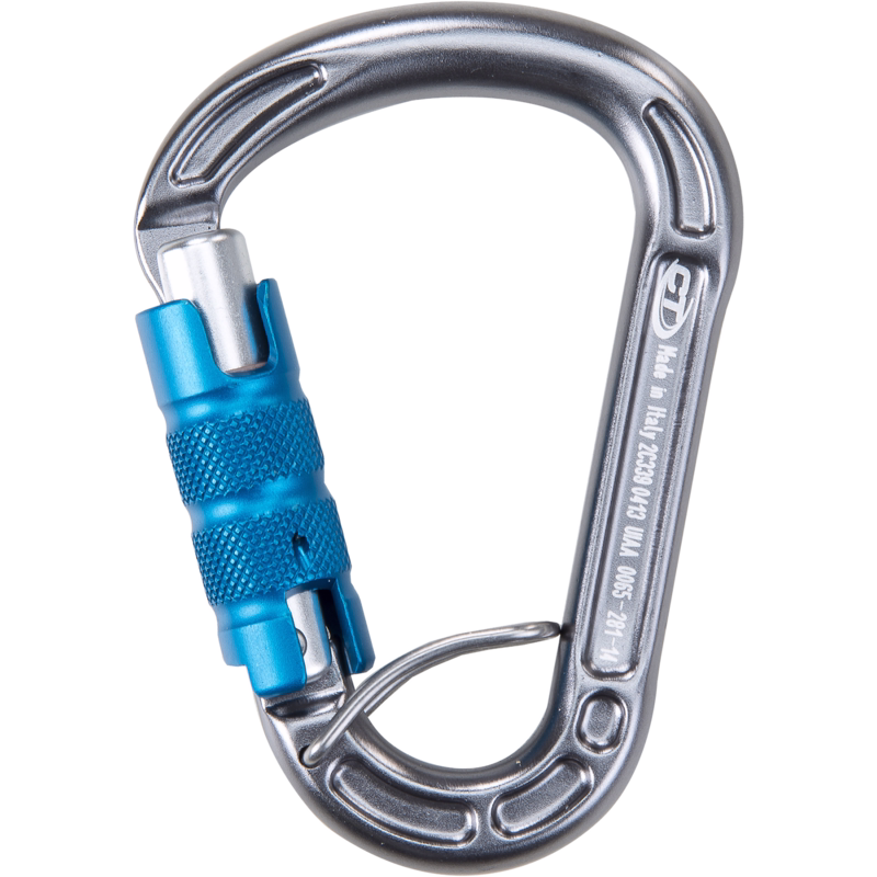 Karabinkrog H-281-TGL Concept Sølv/blå 21 mm