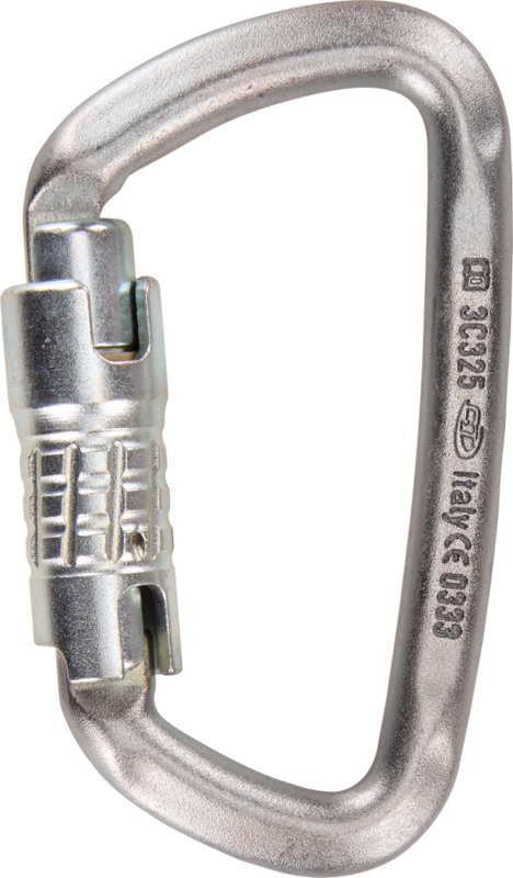 Karabinkrog H-296-TG D-shape Steel 18 mm