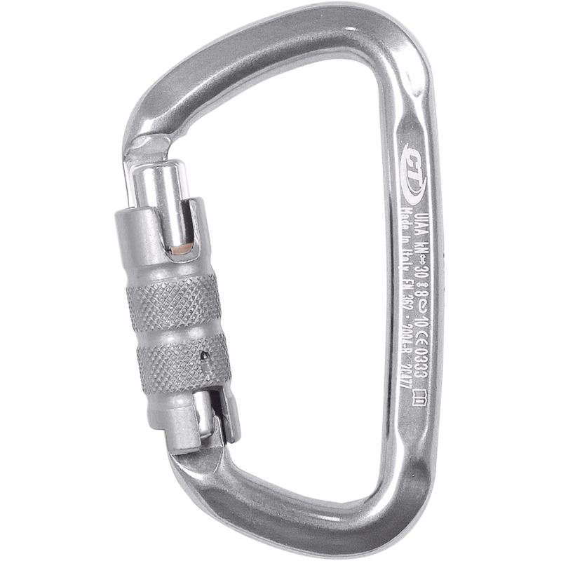 Karabinkrog H-293-TG D-shape Sølv 19 mm