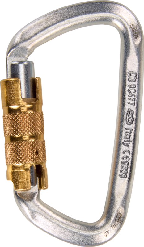 Karabinkrog H-295-TG D-shape Steel 19 mm