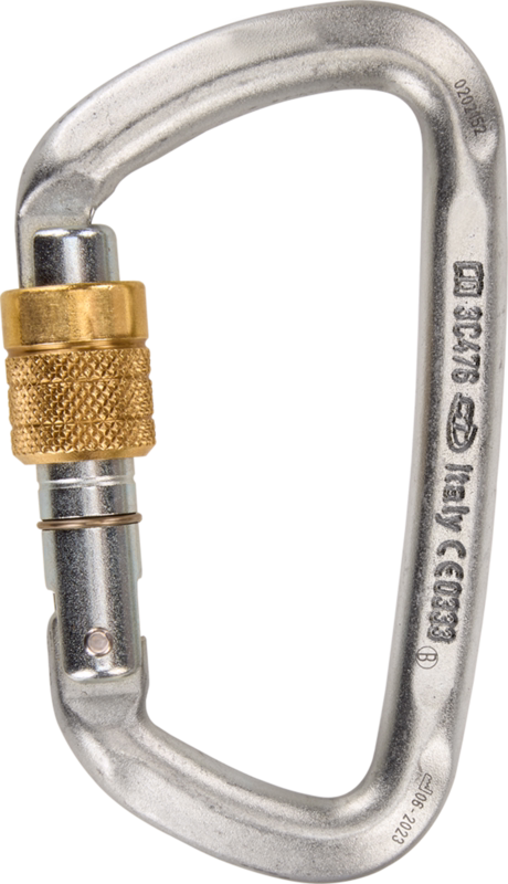 Karabinkrog H-295-SG D-shape Steel 19 mm