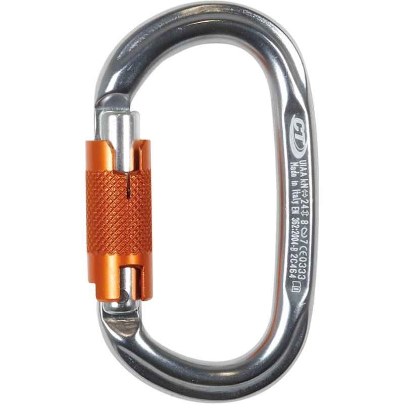 Karabinkrog H-283-WG Pillar Grå/orange 21 mm