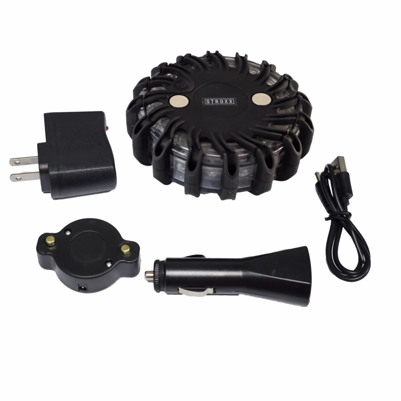 Advarselslys LED (gul) - Genopladelig