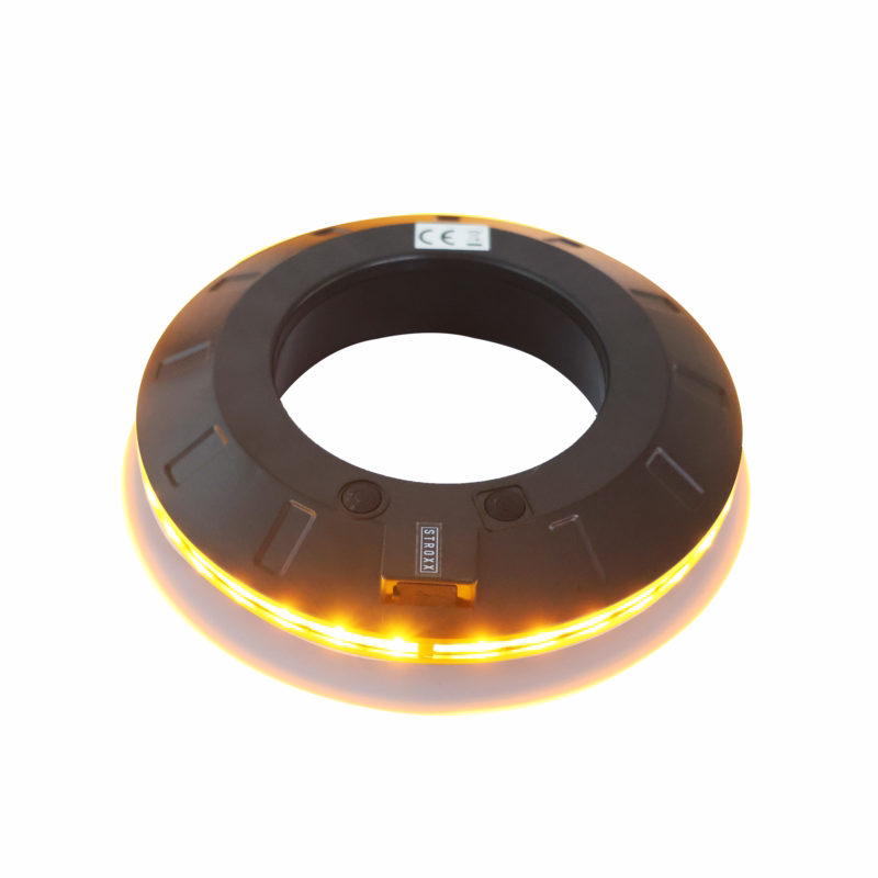 Advarselslys LED (gul) t/kegle - Genopladelig