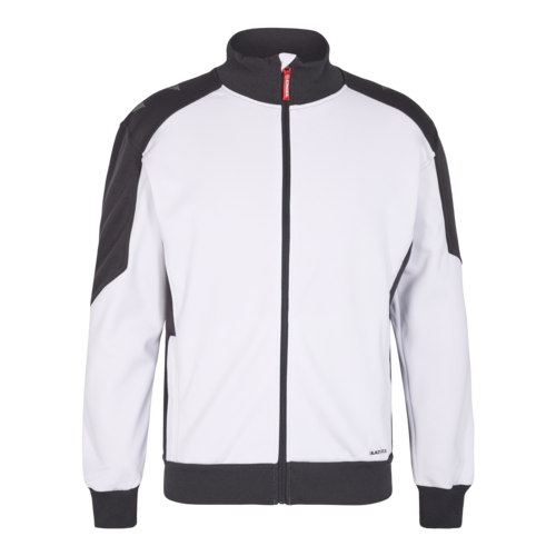 Cardigan 8830 Hvid/Antrazitgrå, str. S