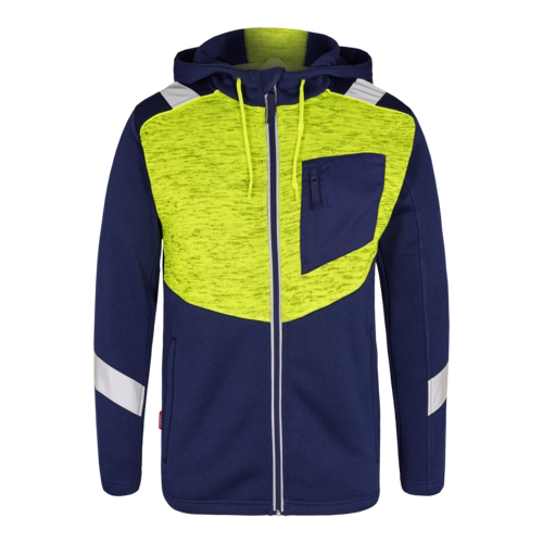 Cardigan 8870 Blue Ink/Gul, str. M