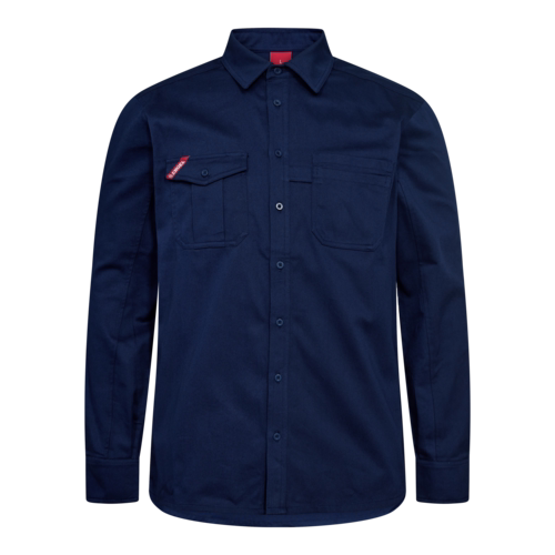 Skjorte L/Æ 7186 Blue Ink, str. XL