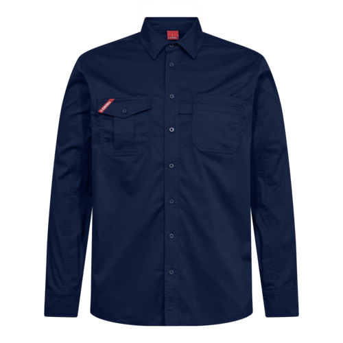 Skjorte L/Æ 7185 Blue Ink, str. 3XL