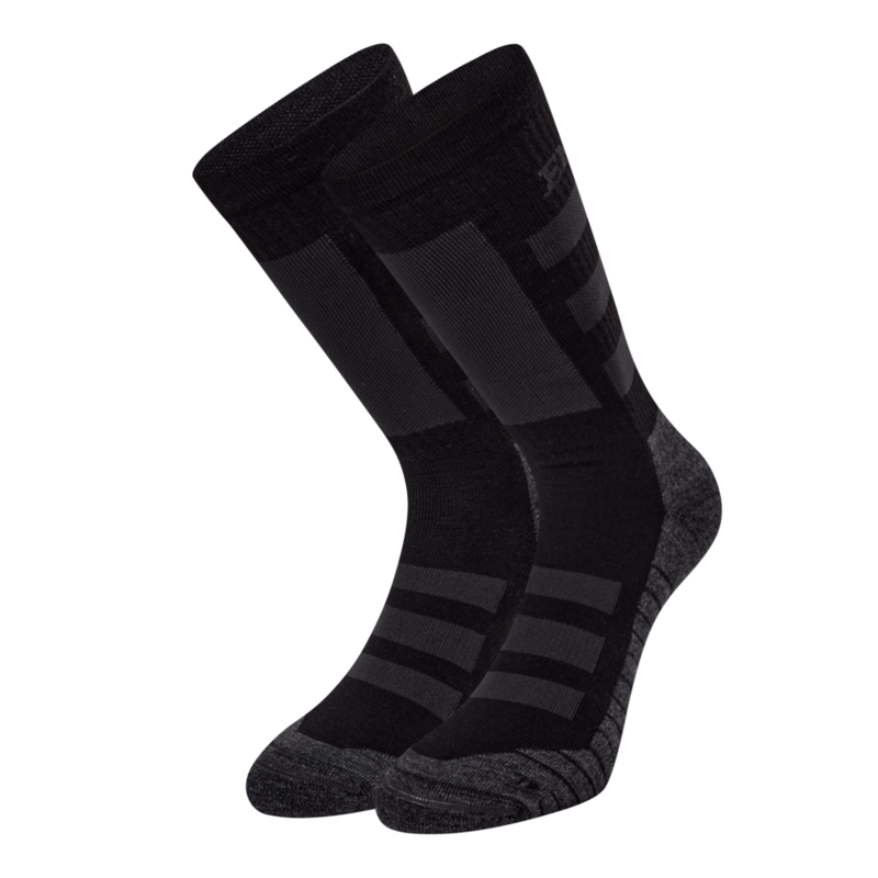 Strømper 2-pak 9110 Sort/Antrazitgrå, str. 47/48