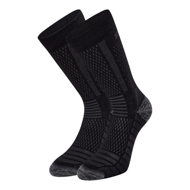 Uldstrømper 9107 Sort/Antrazitgrå, str. 41/43