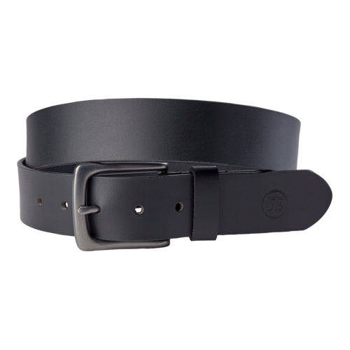 Læderbælte 0101 Sort, str. 110