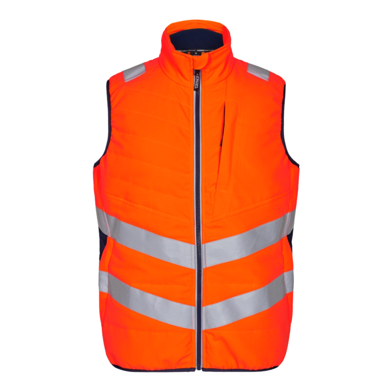 Vest Hi-vis 5159 Orange/Blue ink, str. S