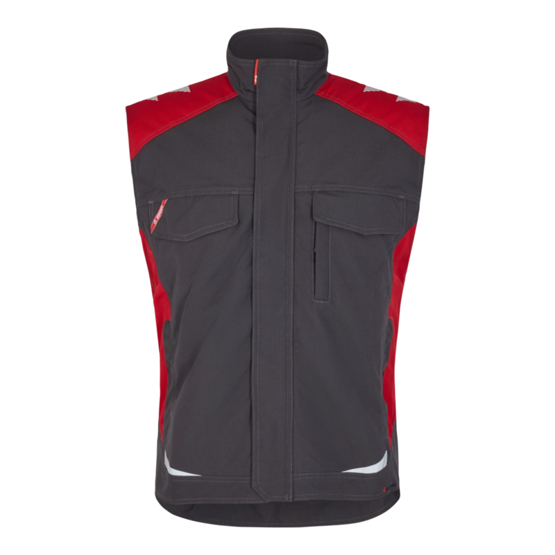 Servicevest 5810 Antrazitgrå/Tomato Red, str. M