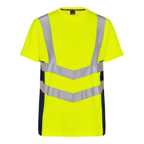 T-shirt Hi-vis 9544 Gul/Blue Ink, str. L