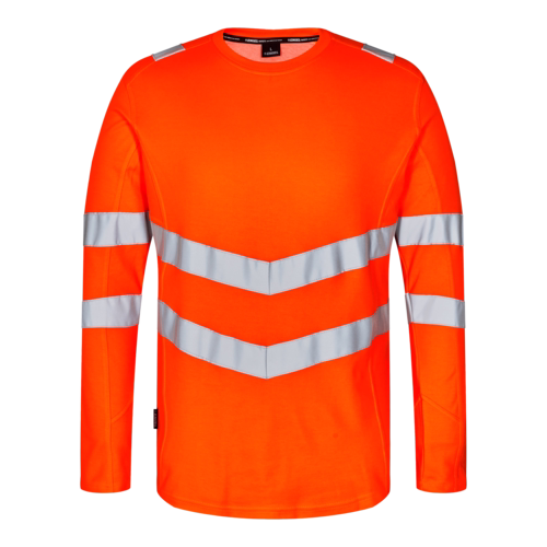 T-shirt L/Æ Hi-vis 9545 Orange, str. XS