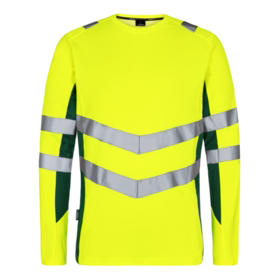 F. Engel - T-shirt L/Æ Hi-vis 9545 Gul/Grøn