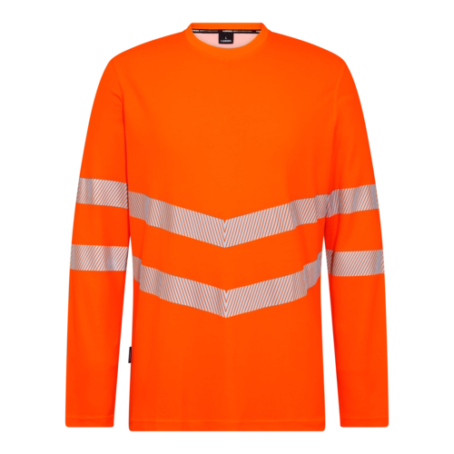 T-shirt L/Æ Hi-vis 9555 Orange, str. 6XL