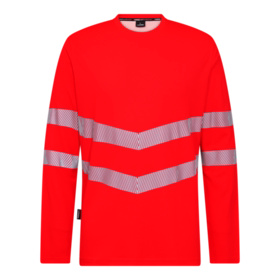 F. Engel - T-shirt L/Æ Hi-vis 9555 Rød