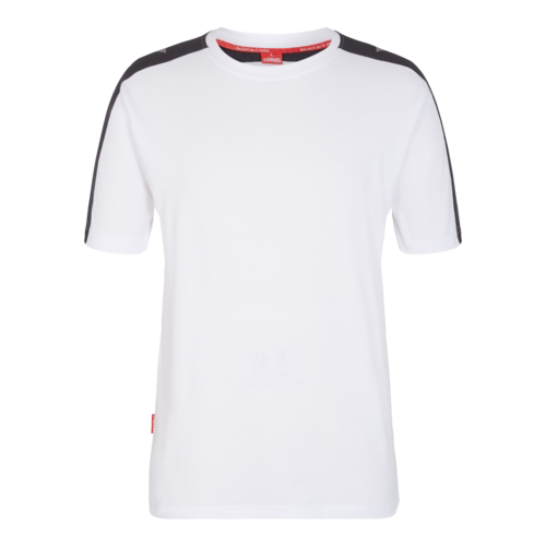 T-shirt 9810 Hvid/Antrazitgrå, str. XS