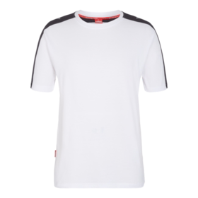 F. Engel - T-shirt 9810 Hvid/Antrazitgrå