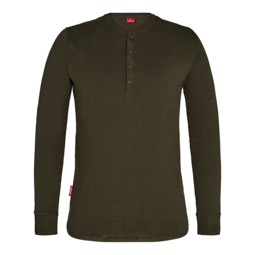 T-shirt Grandad L/Æ 9257 Forest Green, str. S