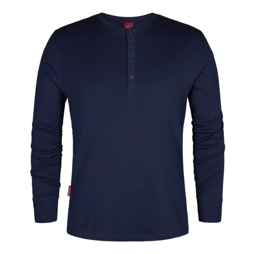 T-shirt Grandad L/Æ 9257 Blue Ink, str. 4XL