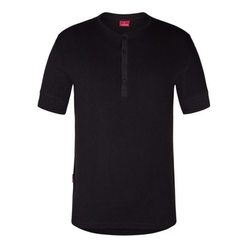 T-shirt Grandad 9256 Sort, str. 6XL