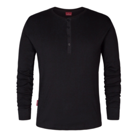 F. Engel - T-shirt Grandad L/Æ 9257 Sort