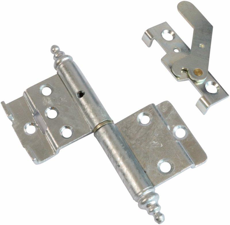 Kobl. Hængsel  fzv 90mm V m/figur knop 11718