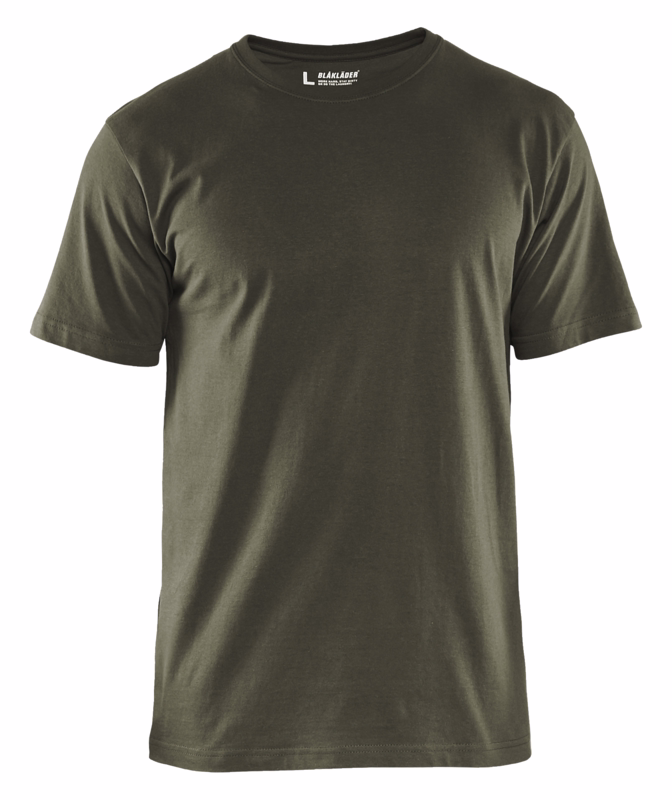 T-shirt 3625 5-pak Armygrøn, str. L