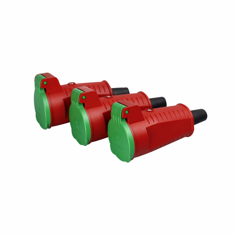 Forlængerled m/jord 16A, 240V, 3-pak