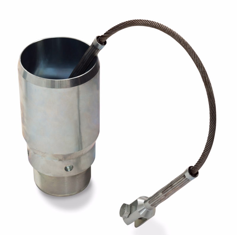Adapter til træk af PE rør Ø110mm, med udskiftelig wire M130