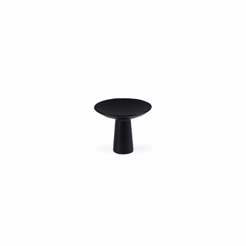 Møbelknop sort Ø40x25mm
