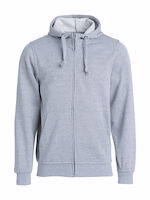Hættetrøje Fullzip 021034 Gråmeleret, str. XS
