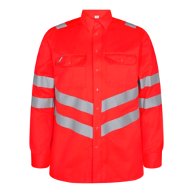F. Engel - Arbejdsskjorte Hi-vis 7011 Rød