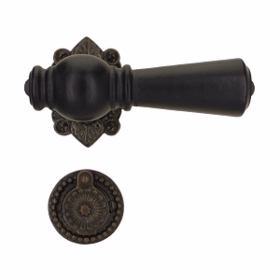 Sibes - Dørgreb sort Almue 670 m/brun roset 45x65 Østerbro