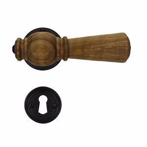 Dørgreb eg natur Almue 670 m/brun roset Ø50 Østerbro