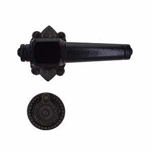 Dørgreb sort Almue 671 m/brun roset 45x65 Svanemølle