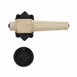 Dørgreb ask natur Almue 671 m/brun roset 45x65 Svanemølle